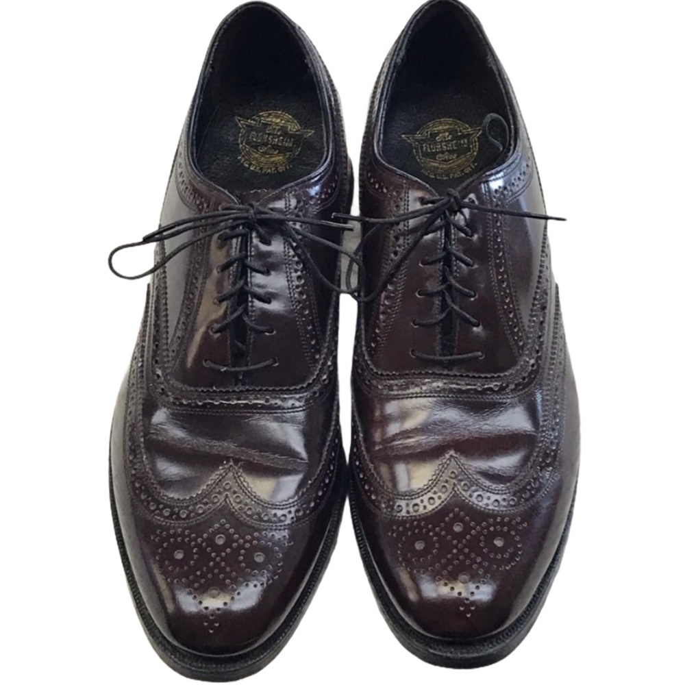 Florsheim Shoe Brown Men Lexington Wingtip Leather 10